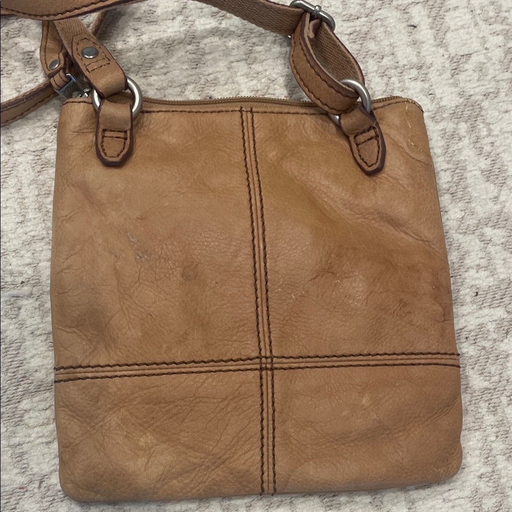 Fossil Brown And Multicolor Patchwork Crossbody B… - image 7